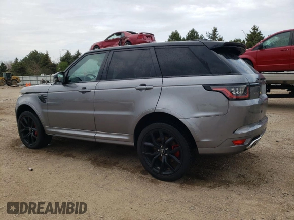 2022 Land Rover Range Rover Sport SVR z VIN SALWZ2RE3NA235996, wystawiony jako Copart lot #54360975 z przebiegiem 27 303 mil mil oraz Szkody całkowita. Historia ofert i sprzedaży dostępna na DreamBid. Obrazek 2.