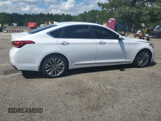 2017 Genesis G80 3.8L z VIN KMHGN4JE6HU210152, wystawiony jako Copart lot #56148105 z przebiegiem 114 821 mil mil oraz Szkoda całkowita • Salvage title. Historia ofert i sprzedaży dostępna na DreamBid. Obrazek 3.