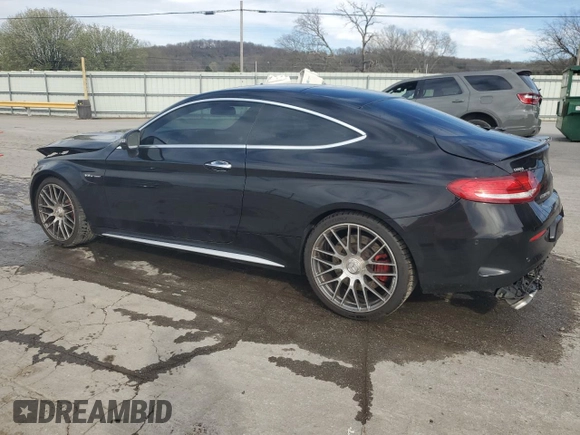 2017 Mercedes-Benz C 63 S AMG with VIN WDDWJ8HB9HF458856, listed as a Copart auction lot 50197615 with 48,293 mi miles and Salvage Title. Bid and sale history available at carsss.com. Image 2.