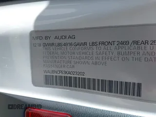 2019 Audi A5 Sportback Premium Plus with VIN WAUBNCF53KA023202, listed as a IAAI auction lot 41749214 with 40,716 mi miles and . Bid and sale history available at DreamBid. Image 9.