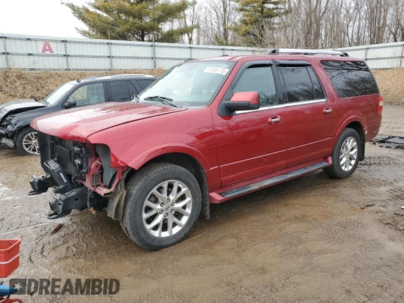 2016 Ford Expedition Max Limited with VIN 1FMJK2AT3GEF33066, listed as a Copart auction lot 47556775 with 156,293 mi miles and Clean title. Bid and sale history available at DreamBid. Image 1.