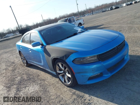2015 Dodge Charger RT with VIN 2C3CDXCT2FH777188, listed as a IAAI auction lot 41714148 with Not Provided miles and . Bid and sale history available at DreamBid. Image 1.