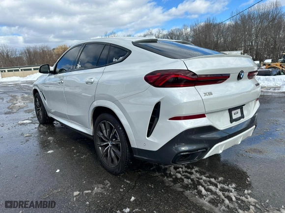 2022 BMW X6 M50i with VIN 5UXCY8C06N9K81254, listed as a Copart auction lot 44739935 with 70,059 mi miles and Clean Title. Bid and sale history available at carsss.com. Image 2.