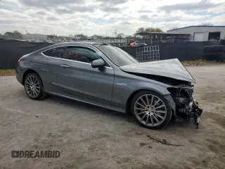 2017 Mercedes-Benz C 300 with VIN WDDWJ4JB3HF331586, listed as a Copart auction lot 46244895 with 63,792 mi miles and Salvage Title. Bid and sale history available at carsss.com. Image 4.