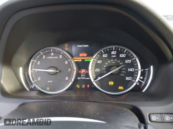 2018 Acura TLX with VIN 19UUB3F37JA001027, listed as a IAAI auction lot 41397902 with 61,999 mi miles. Bid and sale history available at carsss.com. Image 7.