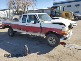 1995 Ford F-150 with VIN 1FTEX14H2SKC16060, listed as a Copart auction lot 42265035 with 296,822 mi miles and Salvage Title. Bid and sale history available at carsss.com. Image 4.