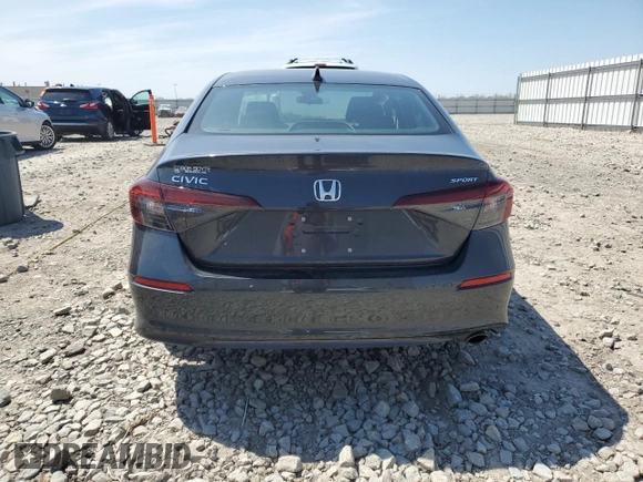 2025 Honda Civic Sport z VIN 2HGFE2F56SH547705, wystawiony jako Copart lot #55899805 z przebiegiem 15 423 mil mil oraz Szkoda całkowita • Salvage title. Historia ofert i sprzedaży dostępna na DreamBid. Obrazek 6.