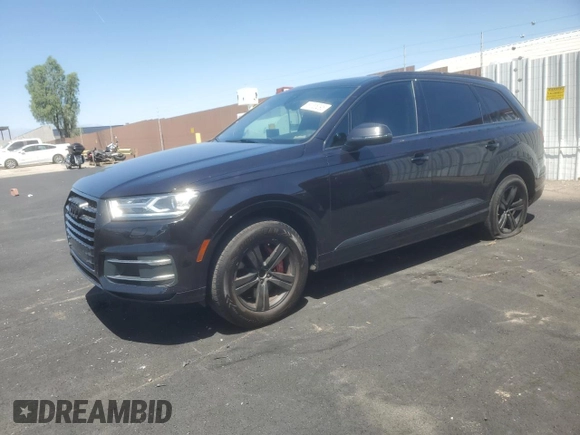 2018 Audi Q7 Premium with VIN WA1AHAF74JD035006, listed as a Copart auction lot 61036295 with 202,581 mi miles and Clean title. Bid and sale history available at DreamBid. Image 1.