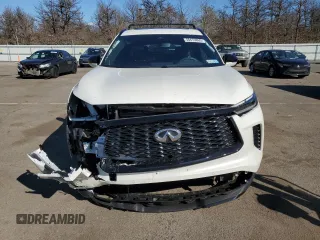 2025 Infiniti QX60 Luxe with VIN 5N1AL1FS5SC338274, listed as a Copart auction lot 48479865 with 1,002 mi miles and Salvage title. Bid and sale history available at DreamBid. Image 5.