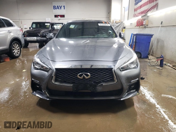 2021 Infiniti Q50 3.0t SIGNATURE EDITION with VIN JN1EV7CR8MM752105, listed as a Copart auction lot 87200854 with 31,779 mi miles and Salvage Title. Bid and sale history available at carsss.com. Image 5.