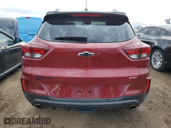 2022 Chevrolet TrailBlazer RS with VIN KL79MUSL7NB106352, listed as a Copart auction lot 50310445 with 54,566 mi miles and Salvage Title. Bid and sale history available at DreamBid. Image 6.