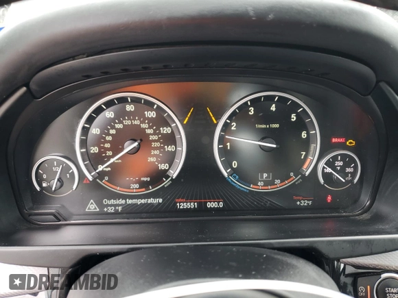 2016 BMW X5 xDrive50i with VIN 5UXKR6C55G0J81937, listed as a Copart auction lot 46347855 with 125,551 mi miles and Clean Title. Bid and sale history available at carsss.com. Image 9.