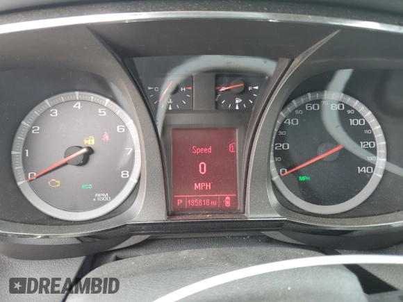 2012 GMC Terrain SLE-2 with VIN 2GKALSEK8C6335928, listed as a Copart auction lot 58833035 with 185,818 mi miles and Clean title. Bid and sale history available at DreamBid. Image 9.