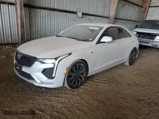 2021 Cadillac CT4 Sport with VIN 1G6DC5RK8M0114671, listed as a Copart auction lot 76828534 with 54,598 mi miles and Salvage Title. Bid and sale history available at carsss.com. Image 1.