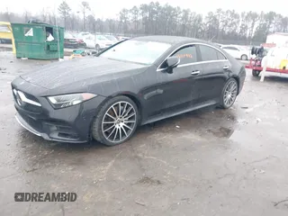 2019 Mercedes-Benz CLS with VIN WDD2J5JB8KA043975, listed as a IAAI auction lot 41067942 with 97,770 mi miles. Bid and sale history available at carsss.com. Image 2.