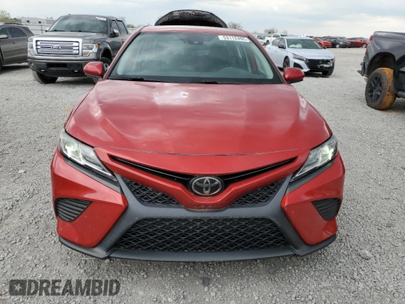 2019 Toyota Camry LE with VIN 4T1B11HK1KU225553, listed as a Copart auction lot 53112495 with 67,886 mi miles and Salvage Title. Bid and sale history available at carsss.com. Image 5.