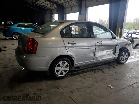 2010 Hyundai Accent GLS with VIN KMHCN4AC4AU483643, listed as a Copart auction lot 51972445 with 134,288 mi miles and Salvage Title. Bid and sale history available at carsss.com. Image 3.