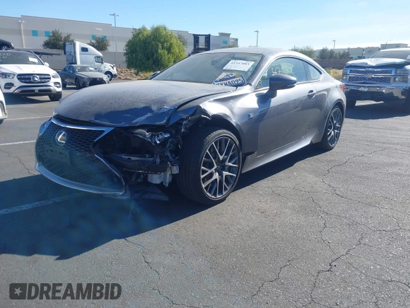2017 Lexus RC 200t with VIN JTHHA5BCXH5005482, listed as a IAAI auction lot 41347083 with 85,763 mi miles and . Bid and sale history available at DreamBid. Image 2.