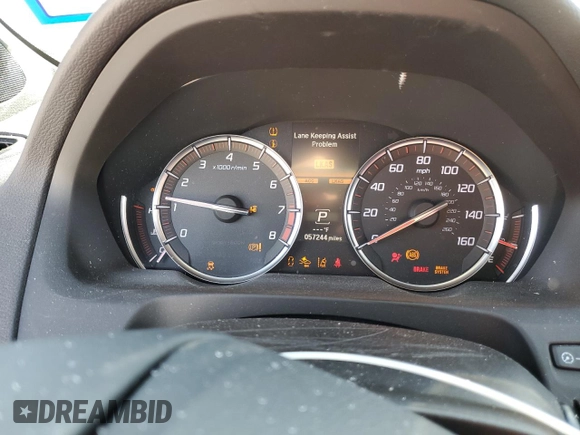 2020 Acura TLX w/A-Spec Pkg with VIN 19UUB1F69LA008949, listed as a Copart auction lot 82822814 with 57,244 mi miles and Non Repairable. Bid and sale history available at carsss.com. Image 9.