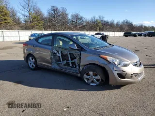 2013 Hyundai Elantra Limited with VIN 5NPDH4AE3DH255665, listed as a Copart auction lot 45544645 with 88,683 mi miles and Salvage Title. Bid and sale history available at DreamBid. Image 4.