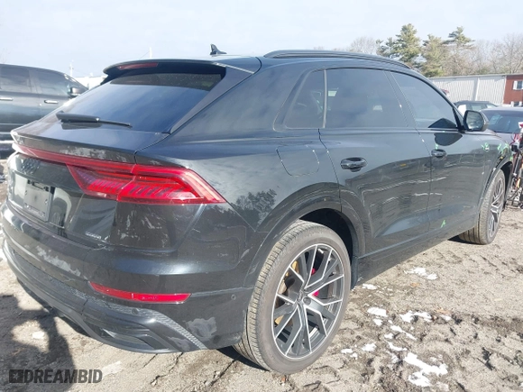 2022 Audi Q8 Premium Plus with VIN WA1EVBF1XND033147, listed as a IAAI auction lot 41197522 with 50,512 mi miles. Bid and sale history available at carsss.com. Image 4.