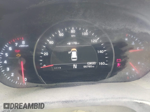 2019 Kia Sorento SX V6 with VIN 5XYPKDA58KG548822, listed as a IAAI auction lot 41606599 with 66,760 mi miles. Bid and sale history available at carsss.com. Image 7.