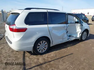 2017 Toyota Sienna with VIN 5TDDZ3DC3HS151274, listed as a IAAI auction lot 41936227 with 159,597 mi miles and . Bid and sale history available at DreamBid. Image 4.