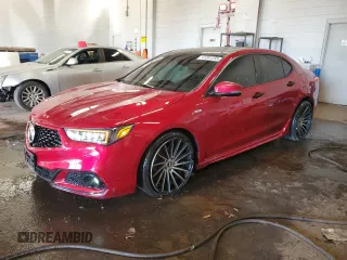 2020 Acura TLX w/Advance Pkg with VIN 19UUB3F82LY000230, listed as a Copart auction lot 41381255 with 107,802 mi miles and Salvage Title. Bid and sale history available at carsss.com. Image 1.