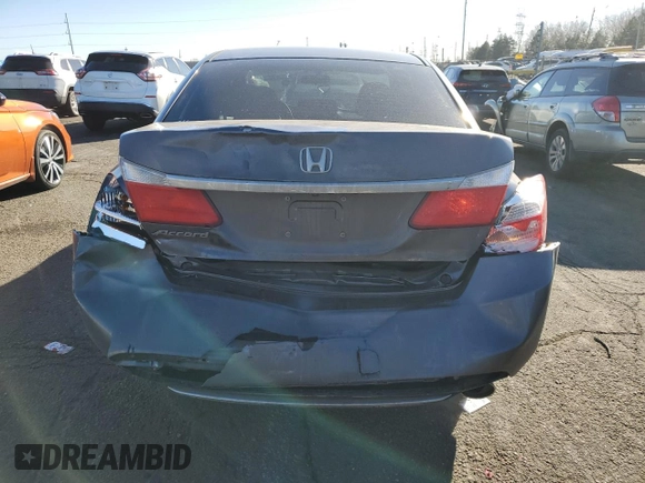 2014 Honda Accord Sedan LX with VIN 1HGCR2F36EA202599, listed as a Copart auction lot 47133785 with 117,966 mi miles and Salvage Title. Bid and sale history available at carsss.com. Image 6.