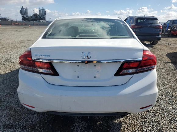 2015 Honda Civic Sedan LX with VIN 19XFB2F56FE238938, listed as a Copart auction lot 47829465 with 41,228 mi miles and Salvage Title. Bid and sale history available at carsss.com. Image 6.