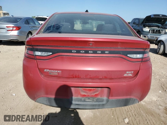 2014 Dodge Dart SXT with VIN 1C3CDFBB0ED823812, listed as a Copart auction lot 51906585 with 133,976 mi miles and Salvage Title. Bid and sale history available at carsss.com. Image 6.
