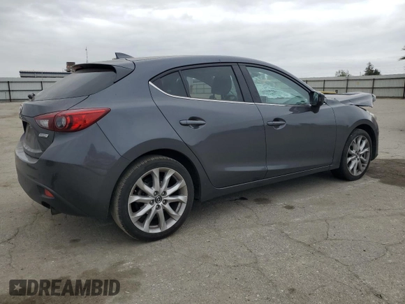 2016 Mazda 3 S Touring with VIN JM1BM1M3XG1299797, listed as a Copart auction lot 54344485 with Not provided miles and Salvage title. Bid and sale history available at DreamBid. Image 3.