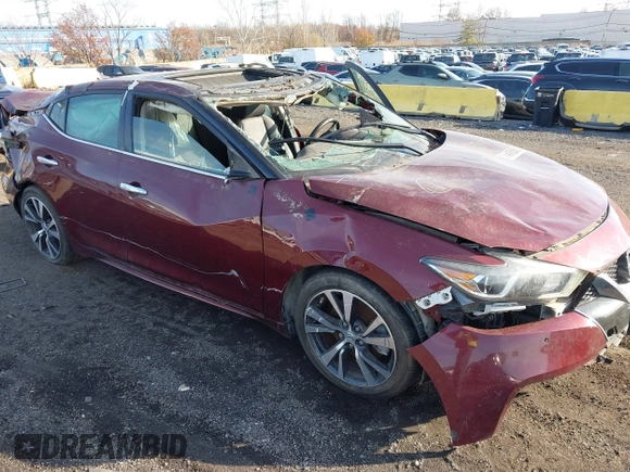 2017 Nissan Maxima SV with VIN 1N4AA6AP1HC392535, listed as a IAAI auction lot 40937768 with 37,223 mi miles. Bid and sale history available at carsss.com. Image 17.