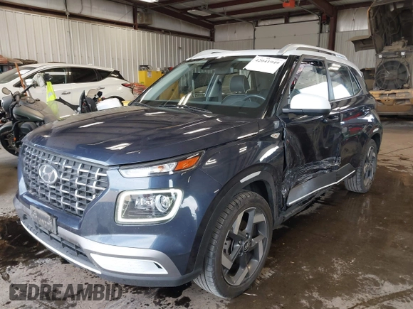 2020 Hyundai Venue SEL with VIN KMHRC8A3XLU029083, listed as a IAAI auction lot 42041949 with 75,078 mi miles. Bid and sale history available at carsss.com. Image 2.