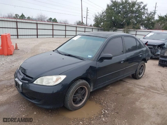 2004 Honda Civic LX with VIN 2HGES16504H573993, listed as a IAAI auction lot 41589357 with 1 mi miles. Bid and sale history available at carsss.com. Image 2.