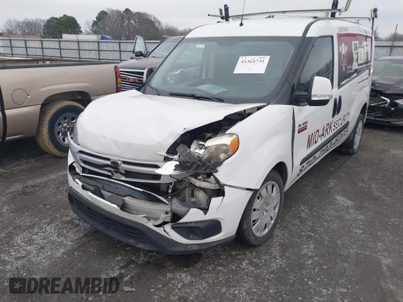 2017 Ram ProMaster City Cargo Van Tradesman SLT with VIN ZFBERFBBXH6D54040, listed as a IAAI auction lot 41364731 with 191,707 mi miles. Bid and sale history available at carsss.com. Image 6.