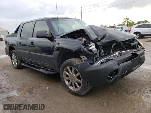 2002 Chevrolet Avalanche with VIN 3GNEC13TX2G104249, listed as a Copart auction lot 62910112 with 217,614 mi miles and Salvage title. Bid and sale history available at DreamBid. Image 1.