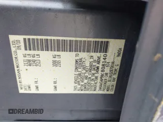 2011 Nissan Maxima SV z VIN 1N4AA5AP9BC808140, wystawiony jako IAAI lot #42257514 z przebiegiem 190 943 mil mil oraz . Historia ofert i sprzedaży dostępna na DreamBid. Obrazek 9.