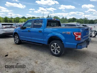 2019 Ford F-150 XL with VIN 1FTEW1EP8KFC61814, listed as a Copart auction lot 57703735 with 105,273 mi miles and Salvage title. Bid and sale history available at DreamBid. Image 2.