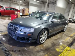 2007 Audi S8 z VIN WAUPN44E27N012013, wystawiony jako Copart lot #41738725 z przebiegiem Nie podano mil oraz Szkoda całkowita • Salvage title. Historia ofert i sprzedaży dostępna na DreamBid. Obrazek 1.