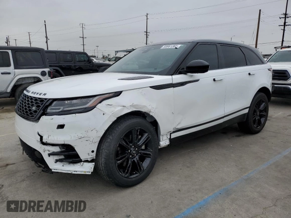 2021 Land Rover Range Rover Velar R-Dynamic S z VIN SALYT2EX1MA322859, wystawiony jako Copart lot #58961365 z przebiegiem 45 952 mil mil oraz Szkoda całkowita • Salvage title. Historia ofert i sprzedaży dostępna na DreamBid. Obrazek 1.
