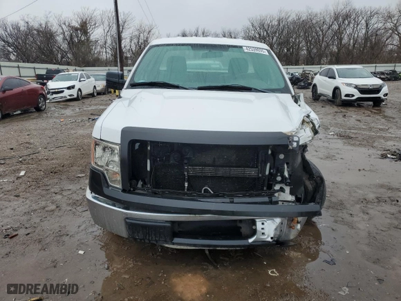 2014 Ford F-150 XL with VIN 1FTNF1CF8EKE96476, listed as a Copart auction lot 42539935 with 120,205 mi miles and Salvage Title. Bid and sale history available at carsss.com. Image 5.