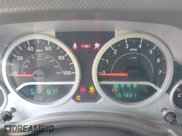 2008 Jeep Wrangler Unlimited Sahara with VIN 1J4GA59128L608515, listed as a IAAI auction lot 42627584 with 157,821 mi miles and . Bid and sale history available at DreamBid. Image 7.