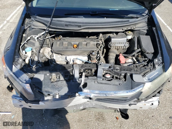 2012 Honda Civic Sdn LX with VIN 19XFB2F55CE392780, listed as a Copart auction lot 46284845 with 106,220 mi miles and Salvage Title. Bid and sale history available at carsss.com. Image 11.