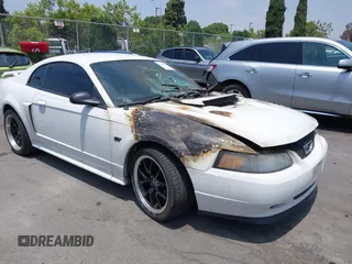 2001 Ford Mustang GT Deluxe with VIN 1FAFP42X81F139109, listed as a IAAI auction lot 42498409 with Not provided miles and . Bid and sale history available at DreamBid. Image 1.