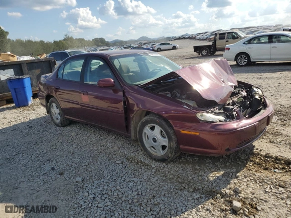 2001 Chevrolet Malibu LS with VIN 1G1NE52J016153947, listed as a Copart auction lot 73813784 with 129,336 mi miles and Salvage Title. Bid and sale history available at carsss.com. Image 4.
