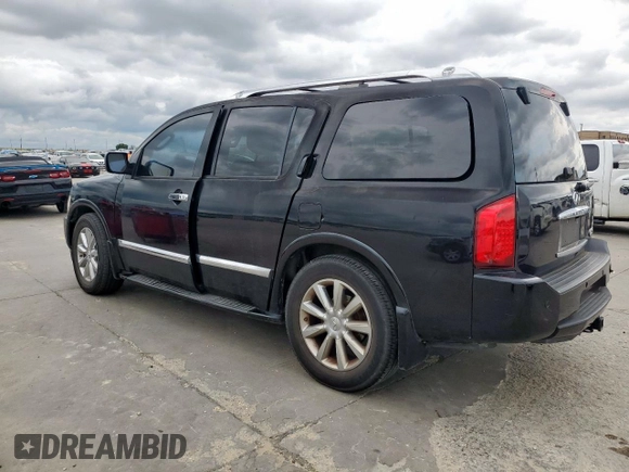 2008 Infiniti QX56 with VIN 5N3AA08DX8N901600, listed as a Copart auction lot 58973525 with 321,103 mi miles and Salvage title. Bid and sale history available at DreamBid. Image 2.