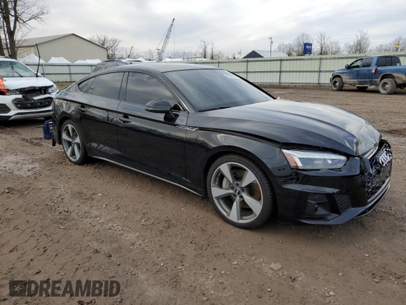 2021 Audi A5 Sportback S line Premium Plus with VIN WAUFACF51MA007211, listed as a Copart auction lot 45168684 with 23,909 mi miles. Bid and sale history available at carsss.com. Image 4.