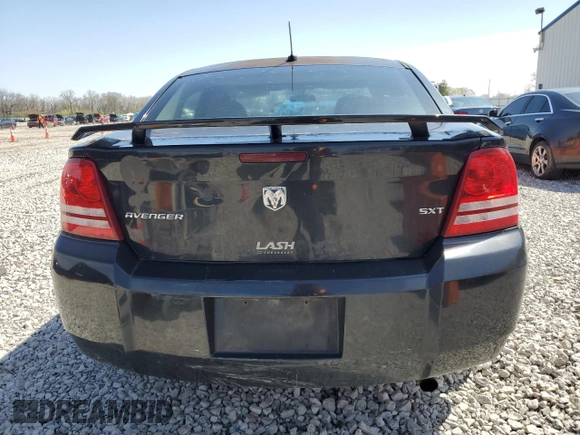 2008 Dodge Avenger SXT with VIN 1B3LC56K28N287318, listed as a Copart auction lot 52028125 with 205,209 mi miles and Salvage Title. Bid and sale history available at carsss.com. Image 6.