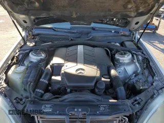 2001 Mercedes-Benz S-Class with VIN WDBNG70JX1A136245, listed as a Copart auction lot 81642244 with 158,417 mi miles and Salvage Title. Bid and sale history available at carsss.com. Image 11.